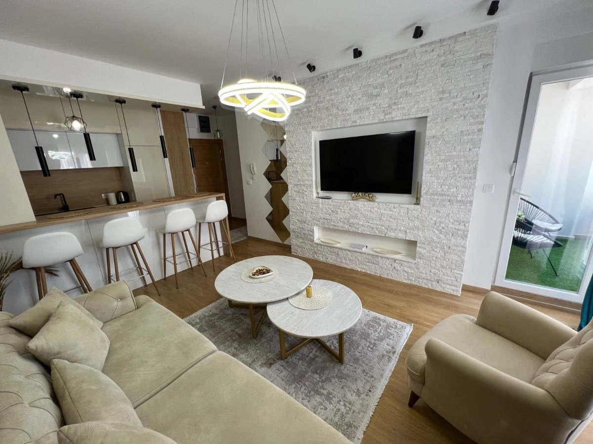 Luxuriously furnished one bedroom apartment in TehnoMax building, Budva